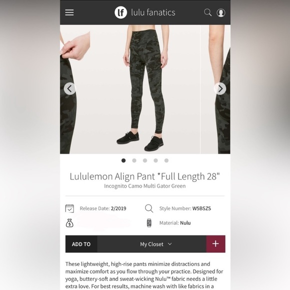 Lululemon Align 28" - Picture 6 of 7